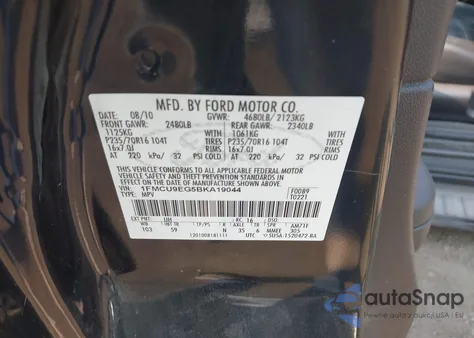 2011 Ford Escape Limited from USA, damaged, VIN 1FMCU9EG5BKA19044